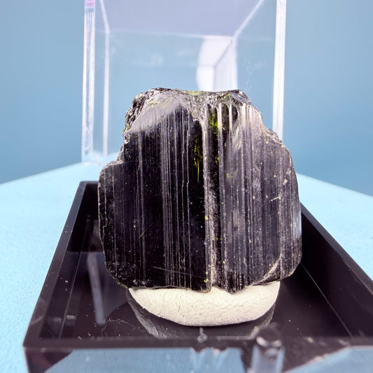 Gem Epidote Crystal Specimen in Box