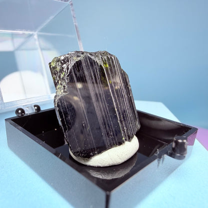 Gem Epidote Crystal Specimen in Box