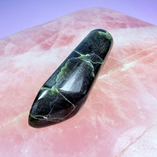 Green Kyanite Medium Polished Wand