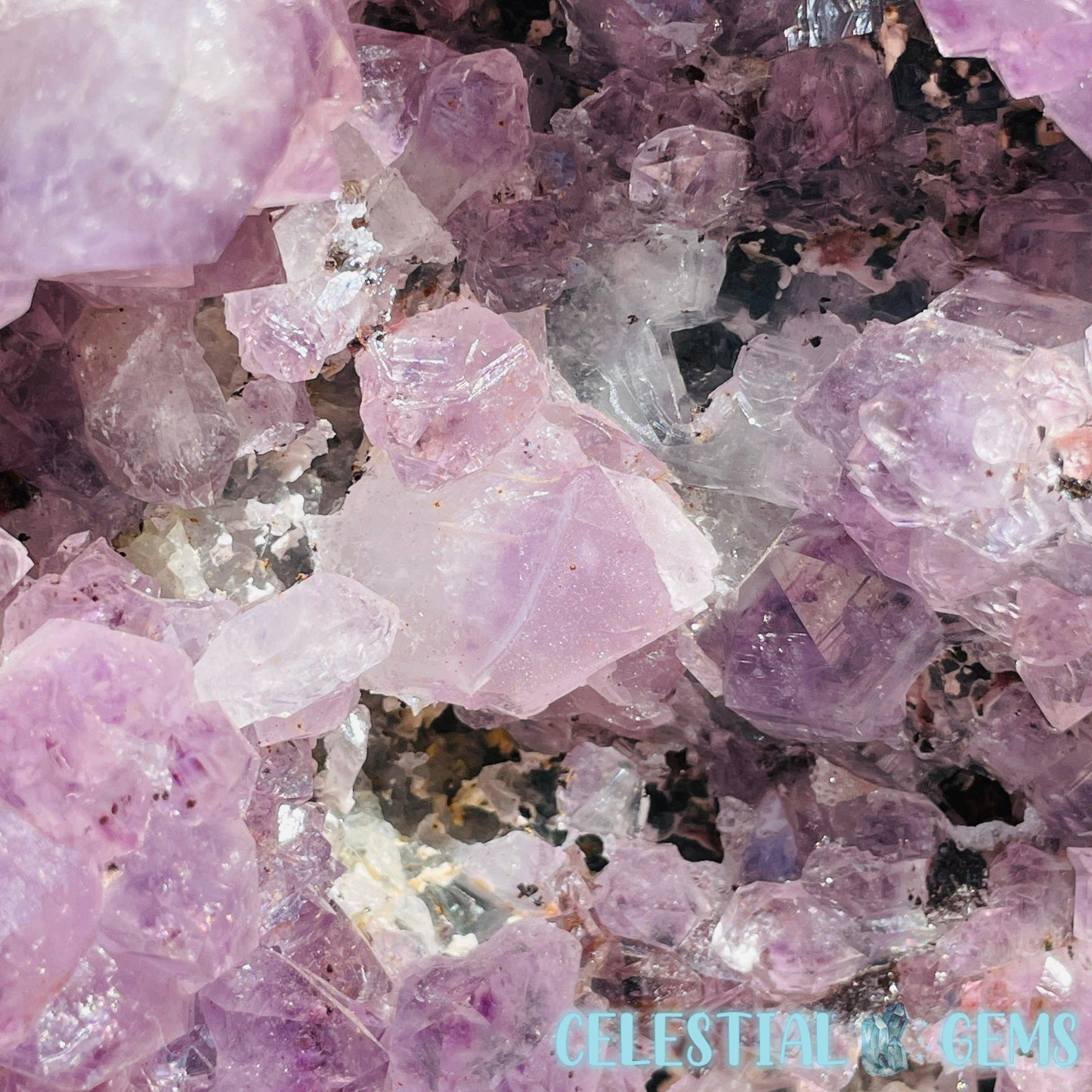 Amethyst Large Polished Standing Cluster with Concrete Base