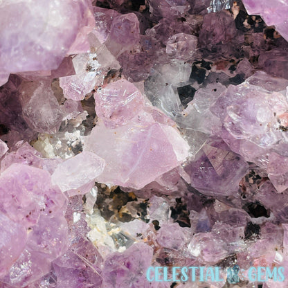 Amethyst Large Polished Standing Cluster with Concrete Base