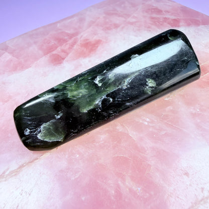 Green Kyanite Medium Polished Wand