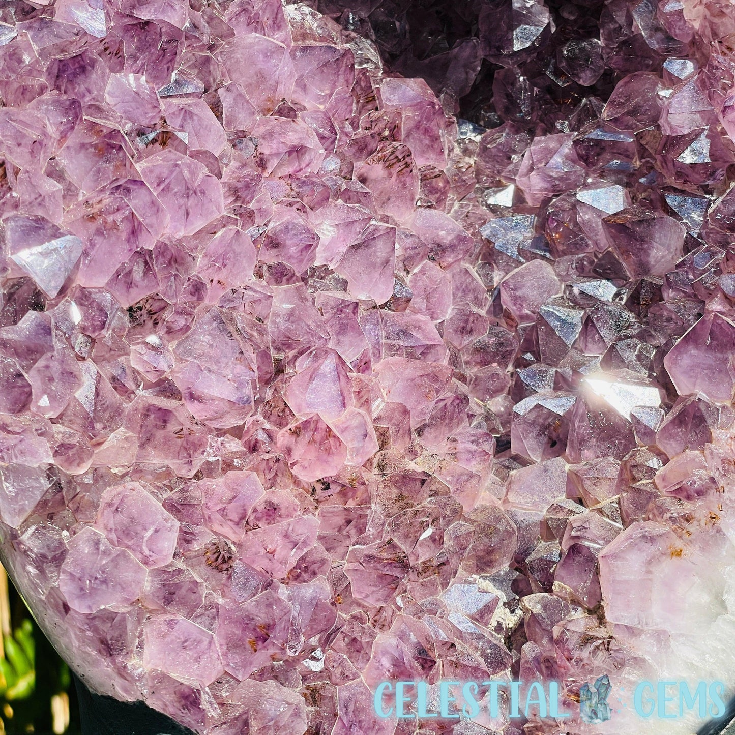 Amethyst XL Polished Standing Cluster with Concrete Base