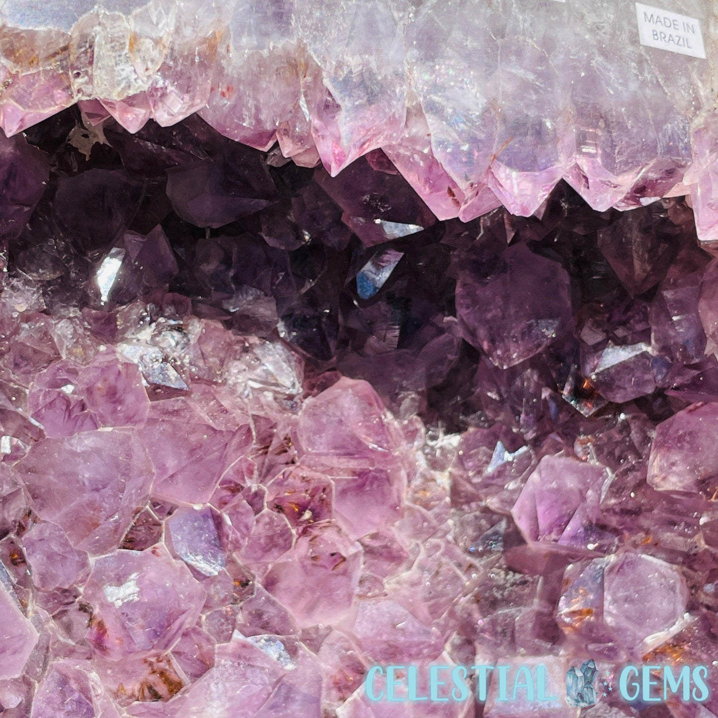 Amethyst XL Polished Standing Cluster with Concrete Base