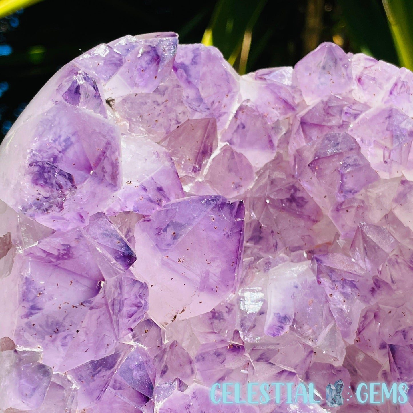 Amethyst Large Polished Standing Cluster with Concrete Base