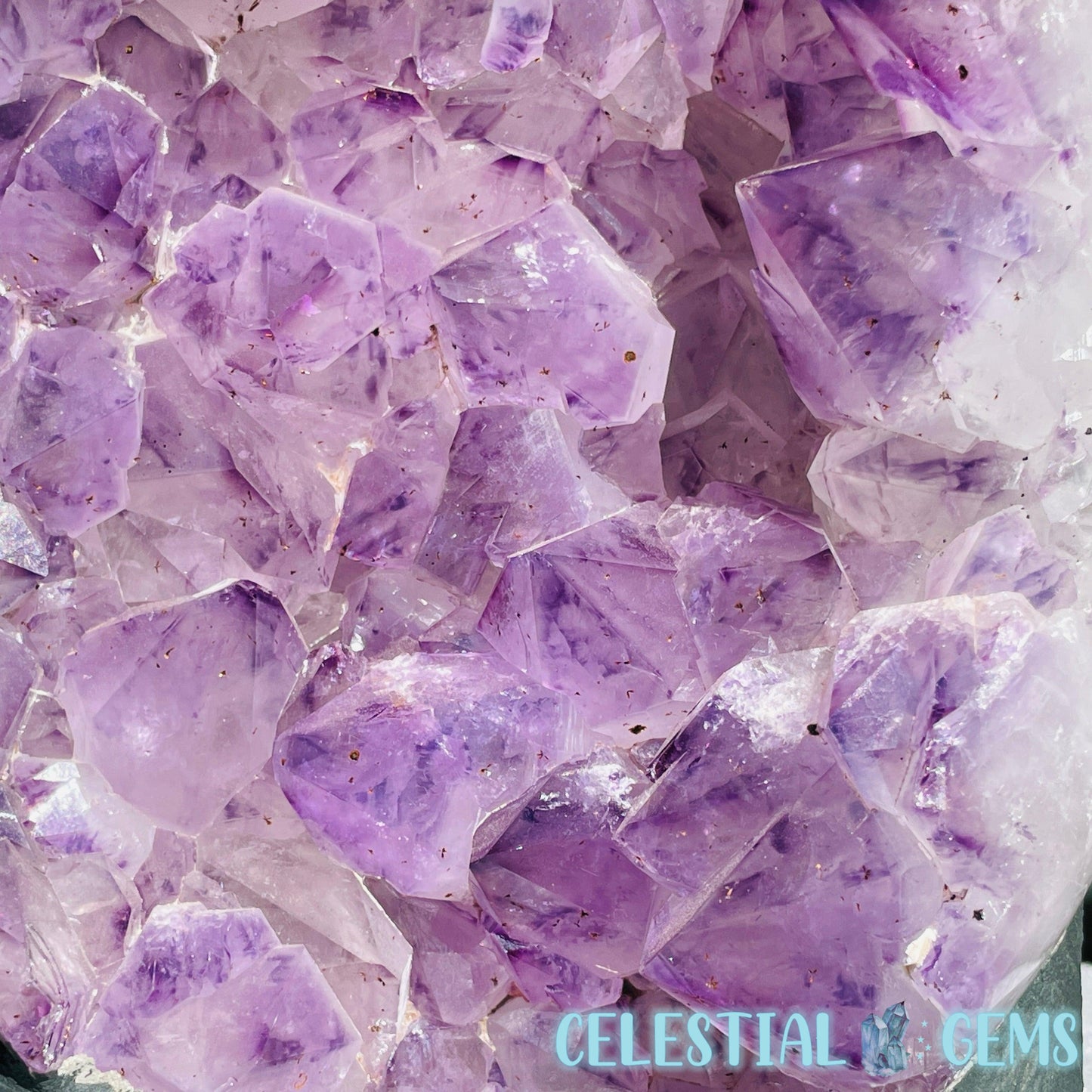 Amethyst Large Polished Standing Cluster with Concrete Base