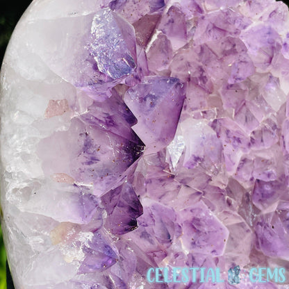 Amethyst Large Polished Standing Cluster with Concrete Base