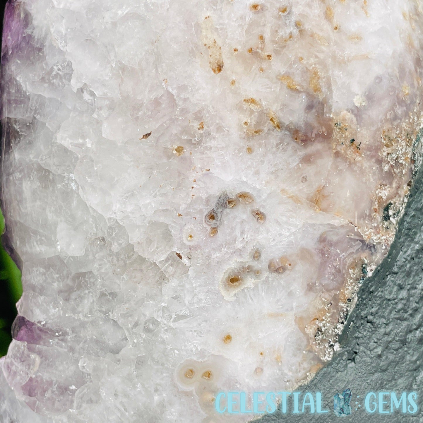 Amethyst Large Polished Standing Cluster with Concrete Base