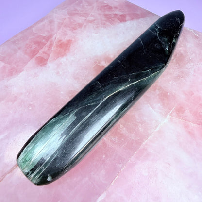 Green Kyanite Large Polished Wand
