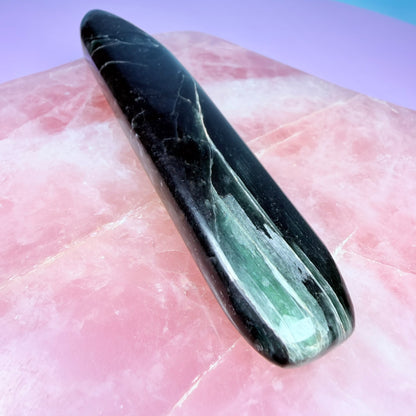 Green Kyanite Large Polished Wand