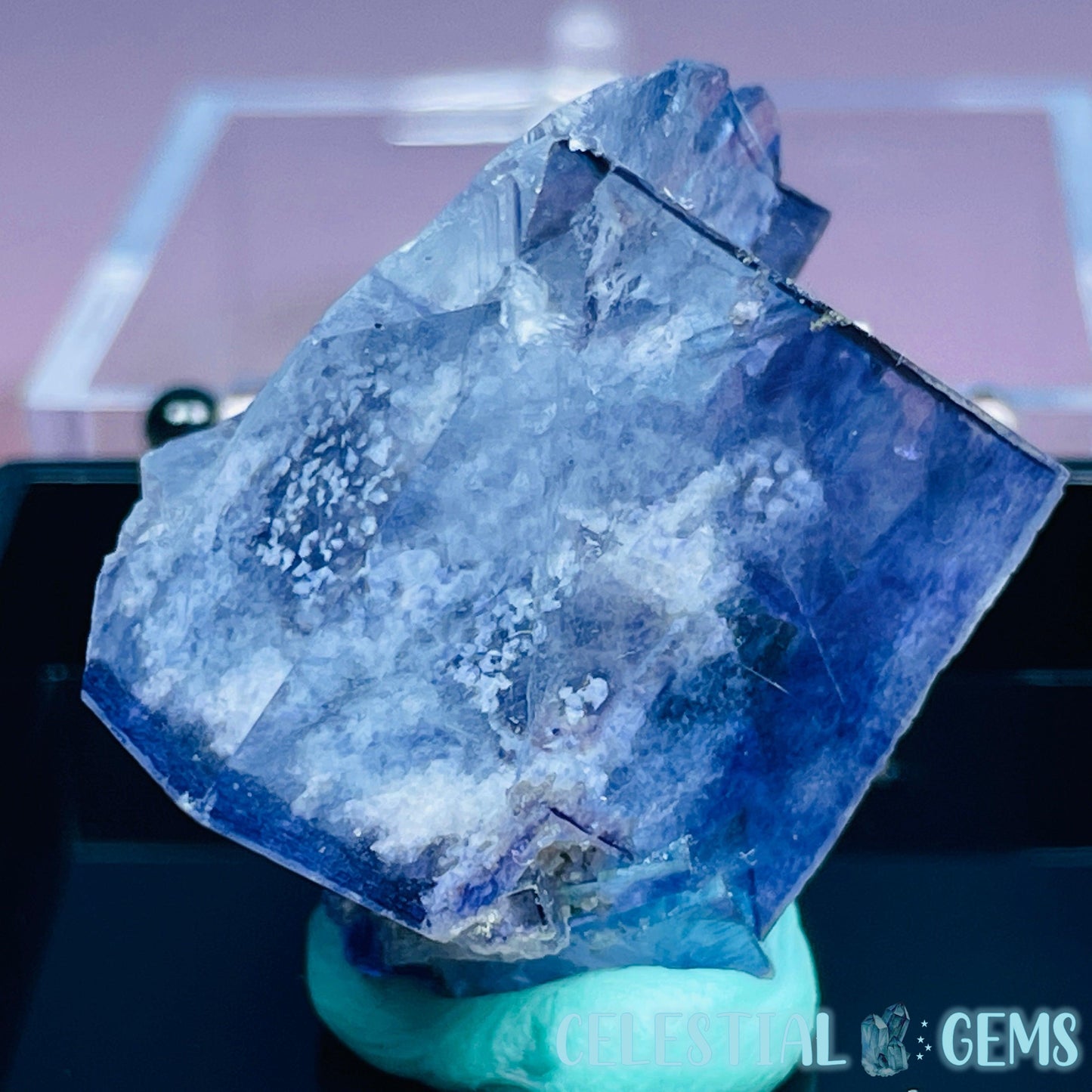 RARE Yaogangxian Fluorite with Mica Mini Cluster Specimen