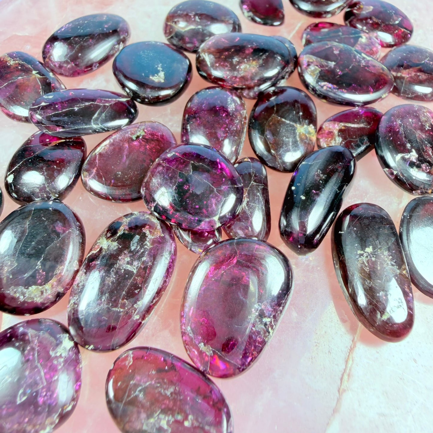 High Grade Rhodolite Garnet Small Tumble