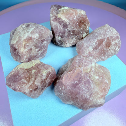 Lavender Rose Quartz Raw Small Piece