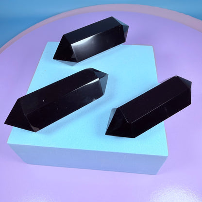 Obsidian Double Terminated Point