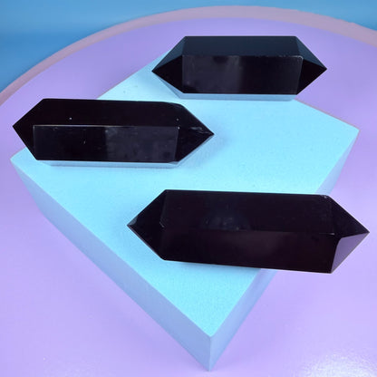 Obsidian Double Terminated Point