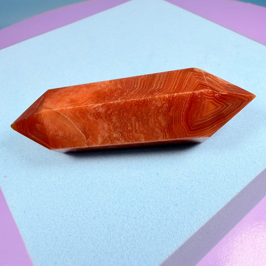 Carnelian Agate Double Terminated Point
