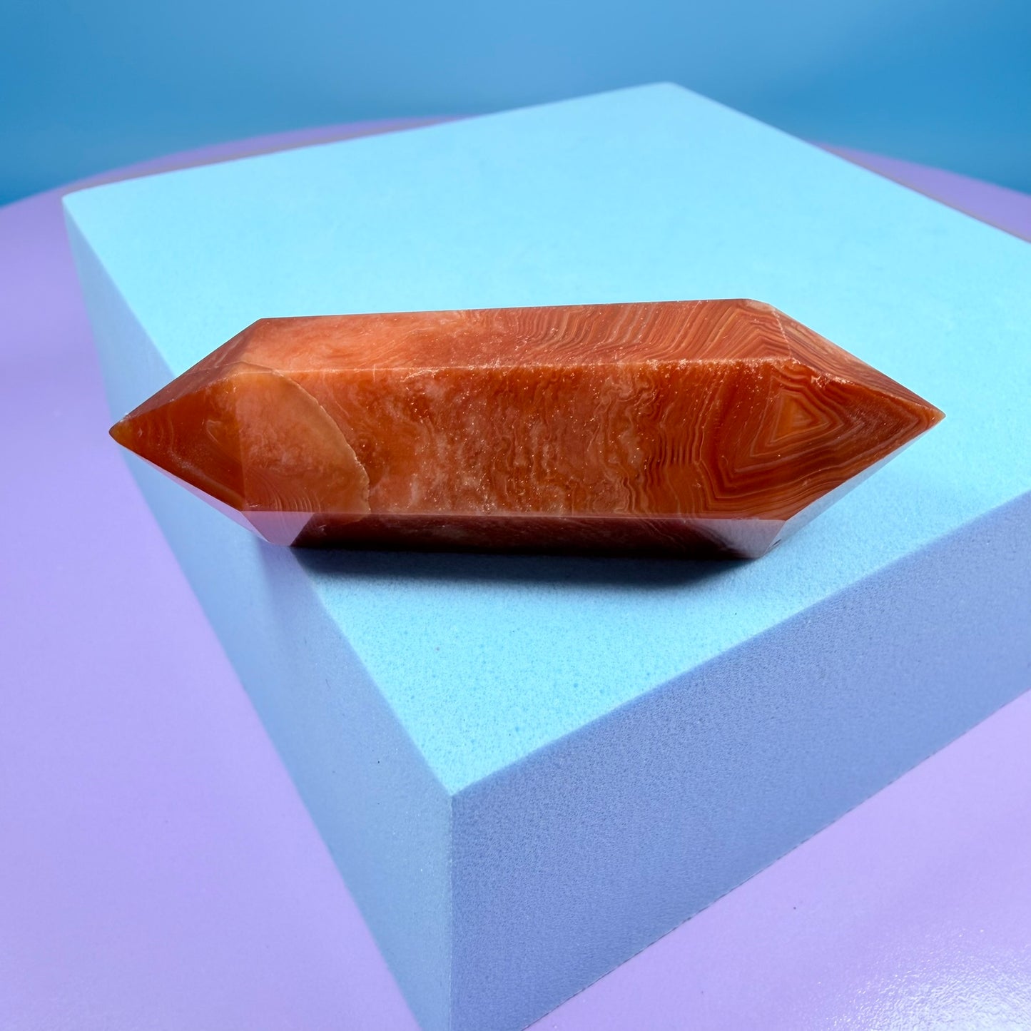 Carnelian Agate Double Terminated Point