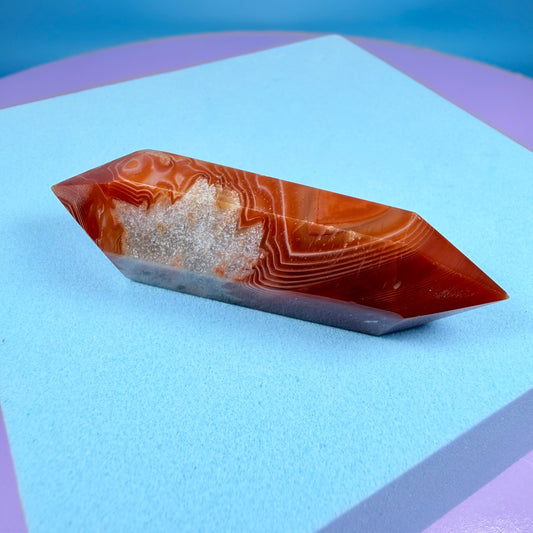 Carnelian Agate Double Terminated Point