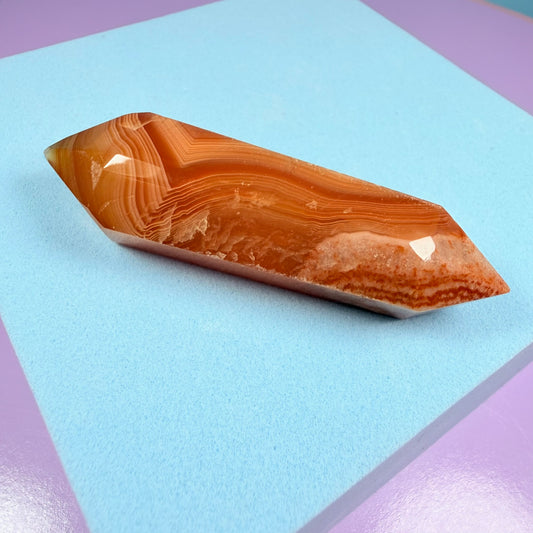 Carnelian Agate Double Terminated Point