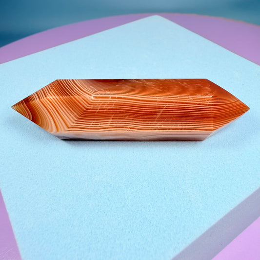 Carnelian Agate Double Terminated Point