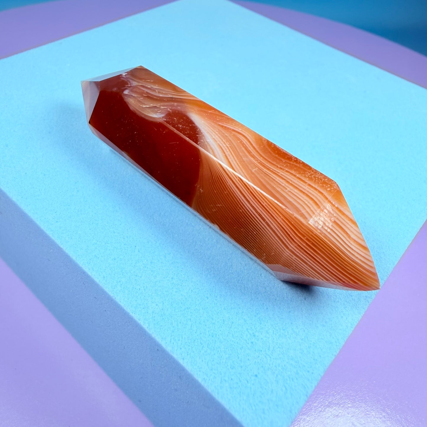 Carnelian Agate Double Terminated Point