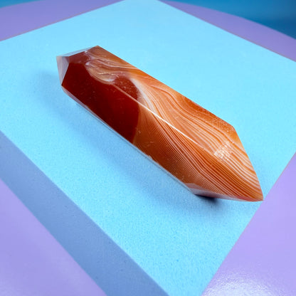Carnelian Agate Double Terminated Point