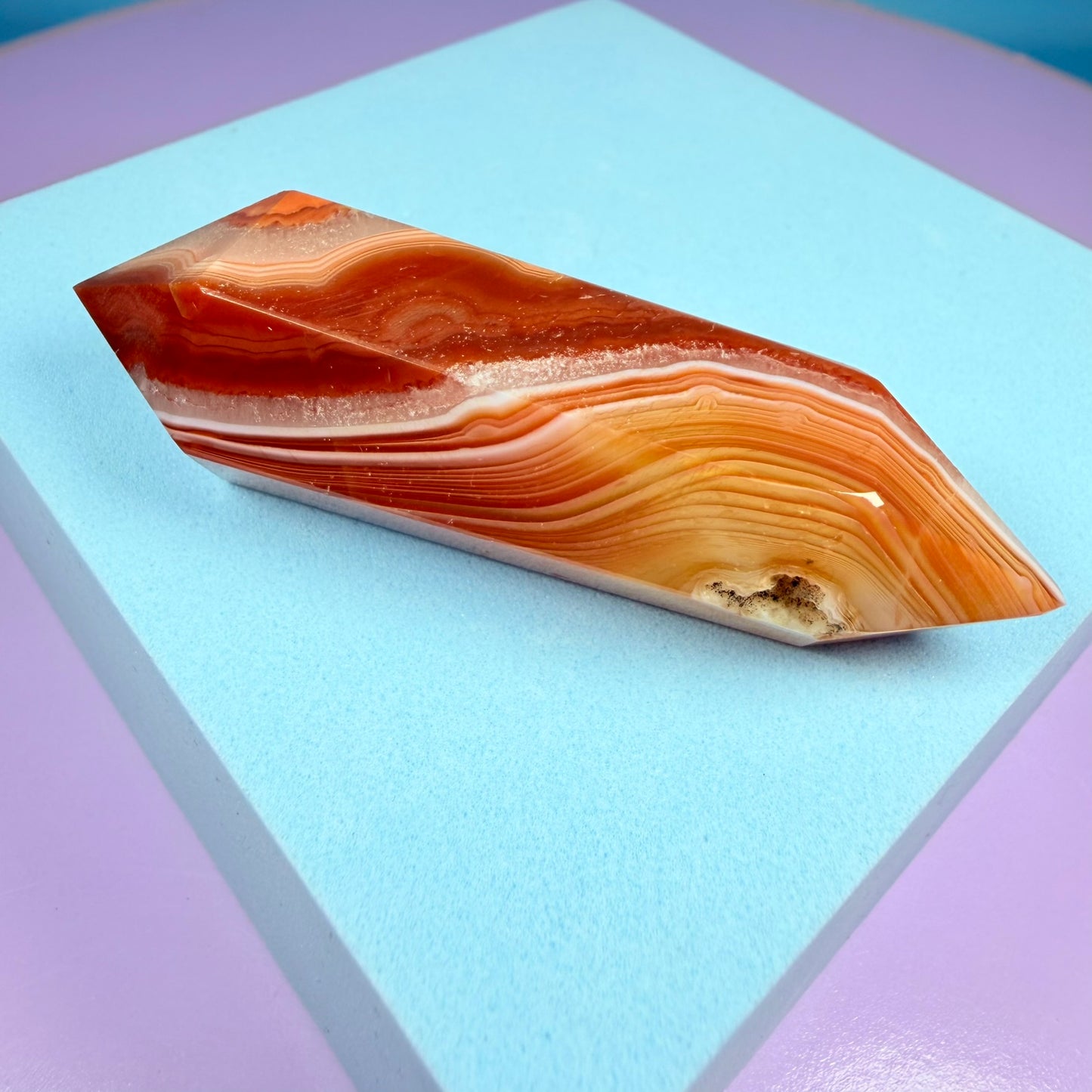 Carnelian Agate Double Terminated Point