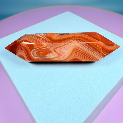 Carnelian Agate Double Terminated Point