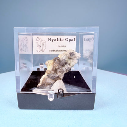 Hyalite Opal Crystal Specimen in Box