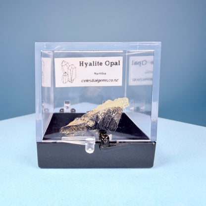 Hyalite Opal Crystal Specimen in Box