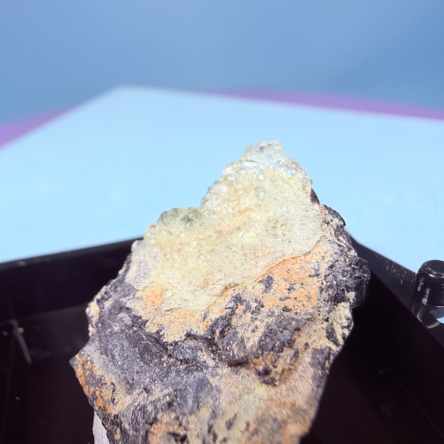 Hyalite Opal Crystal Specimen in Box