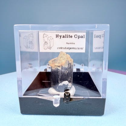 Hyalite Opal Crystal Specimen in Box