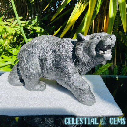 Obsidian Black Bear Giant Carving