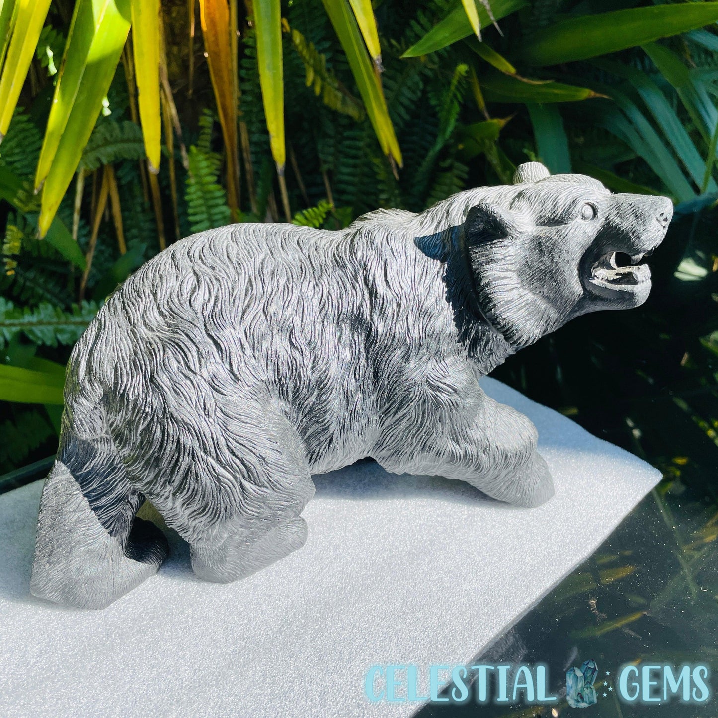 Obsidian Black Bear Giant Carving