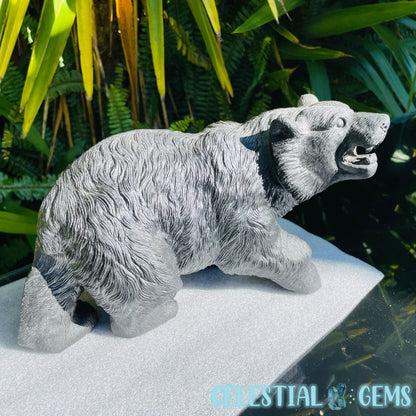 Obsidian Black Bear Giant Carving