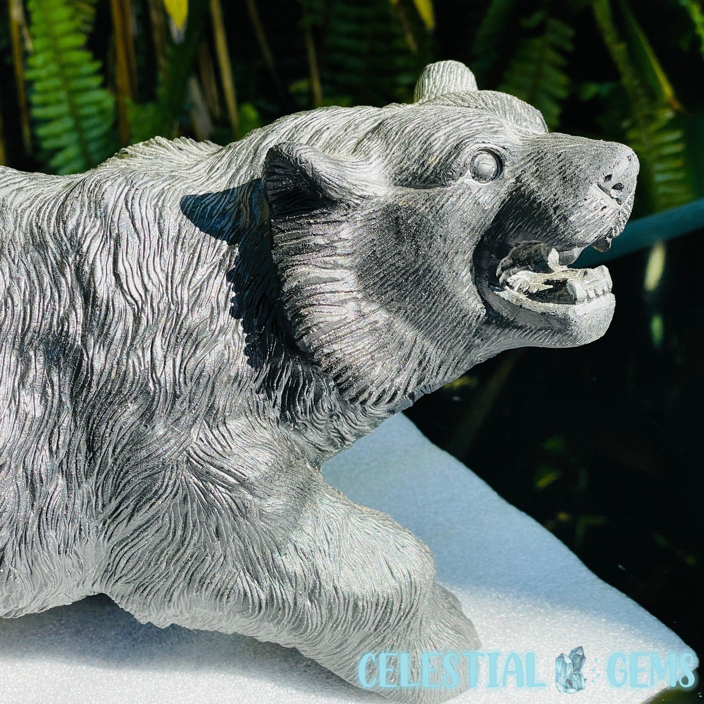 Obsidian Black Bear Giant Carving