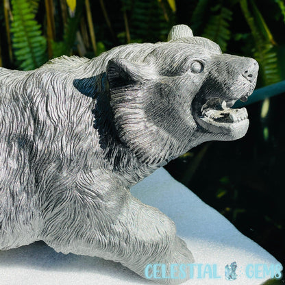 Obsidian Black Bear Giant Carving