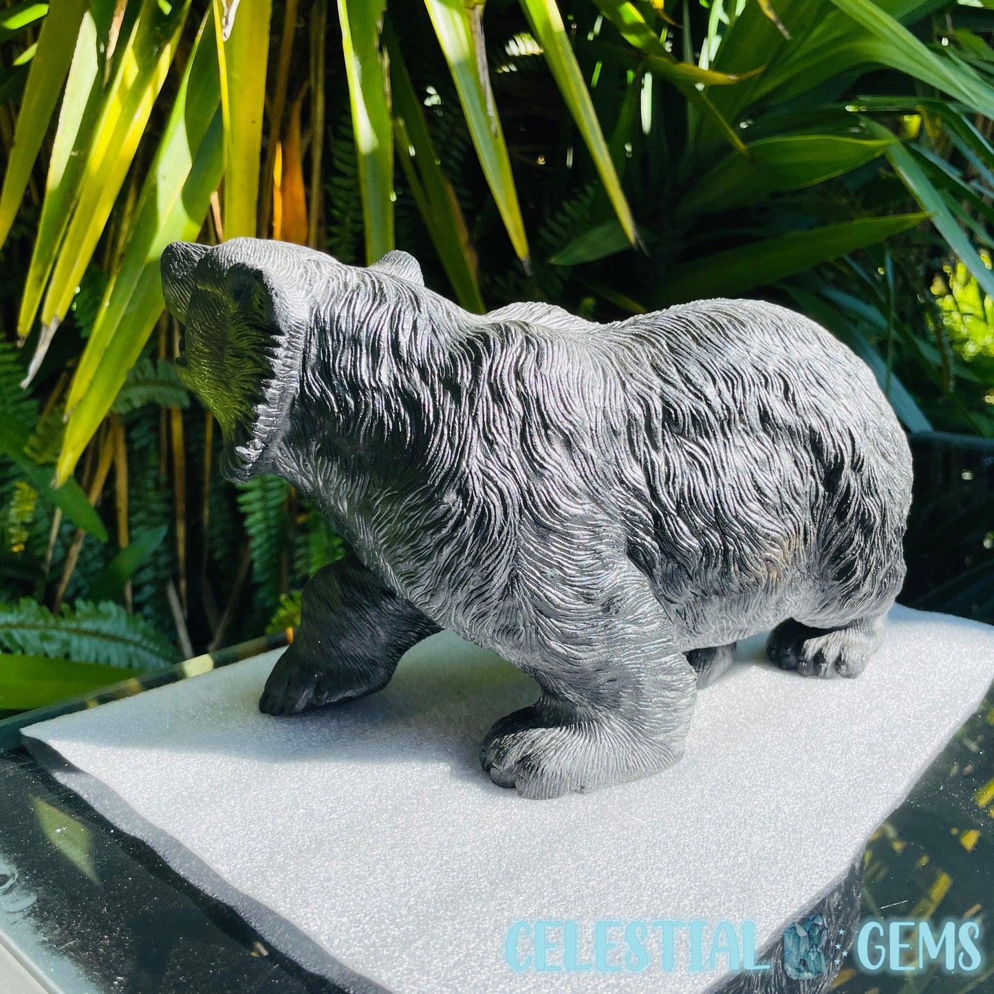Obsidian Black Bear Giant Carving