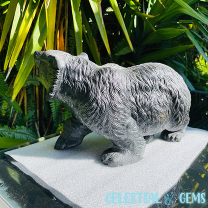 Obsidian Black Bear Giant Carving
