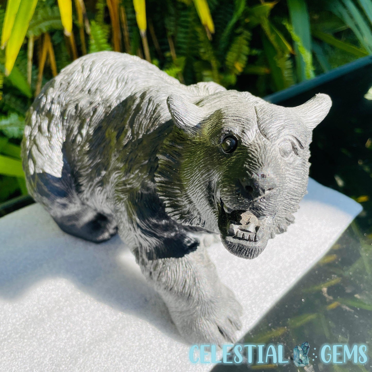 Obsidian Black Bear Giant Carving