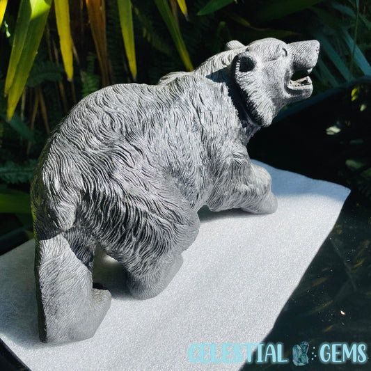 Obsidian Black Bear Giant Carving