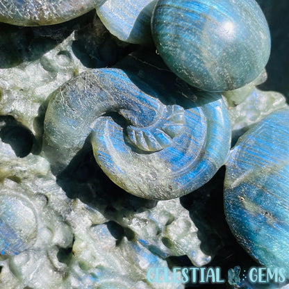 Labradorite Mushroom Troop Large Carving