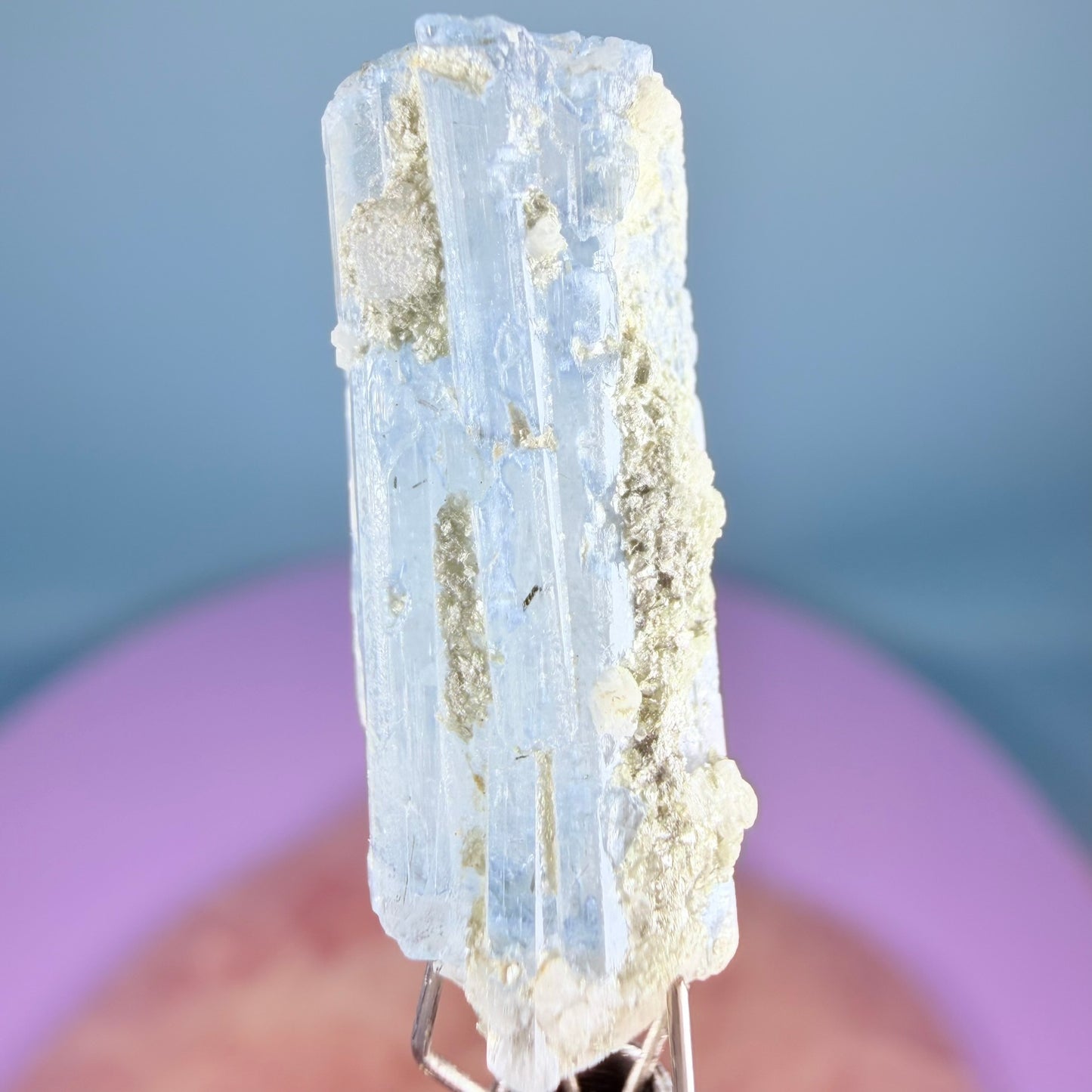Aquamarine (Scandium-Rich) Crystal Specimen in Box