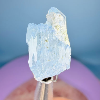 Aquamarine (Scandium-Rich) Crystal Specimen in Box