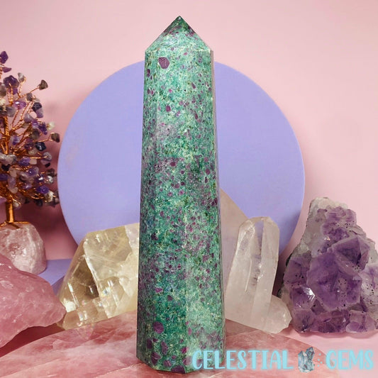 Ruby in Fuchsite Mica Large Tower
