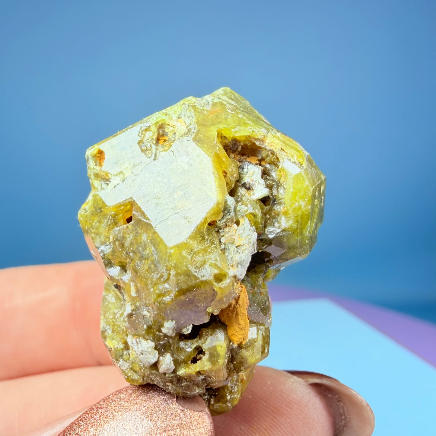 Grandite (Grossular-Andradite) Garnet Crystal Specimen