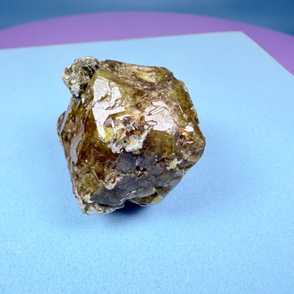 Grandite (Grossular-Andradite) Garnet Crystal Specimen