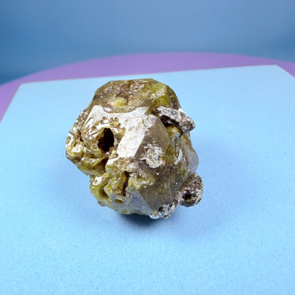 Grandite (Grossular-Andradite) Garnet Crystal Specimen