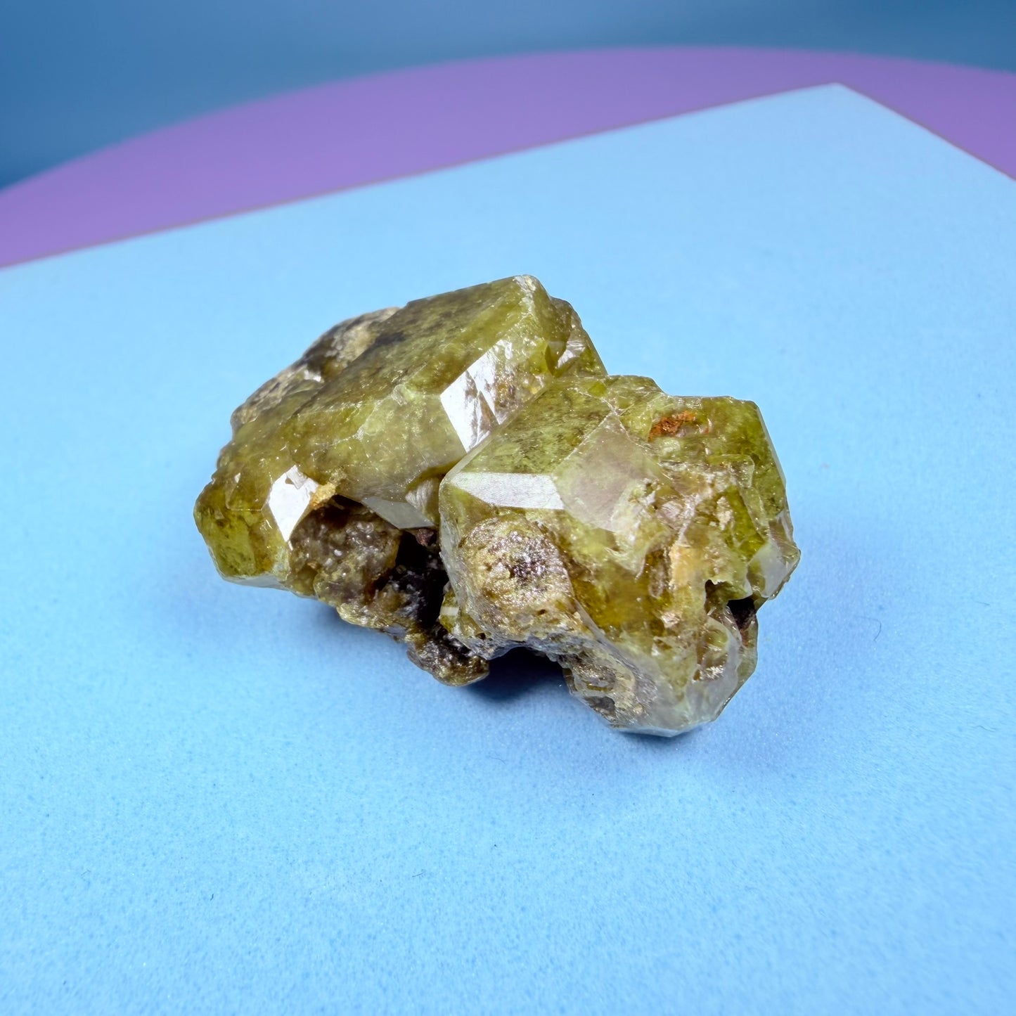 Grandite (Grossular-Andradite) Garnet Crystal Specimen