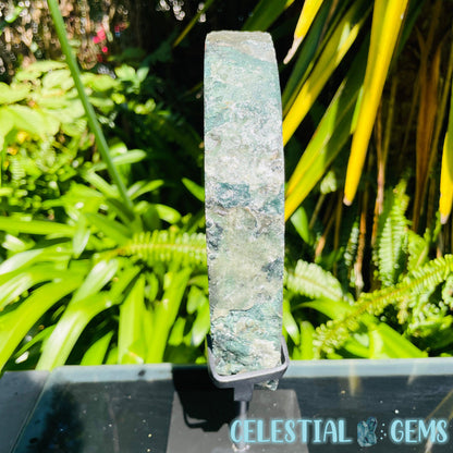 Amethyst Cluster Geode Large Slice on Stand